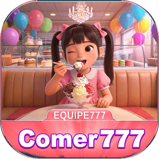 Comer777.com cassino online licenciado com 2.500+ jogos certificados, bônus R$ 5.000🍀 Logo